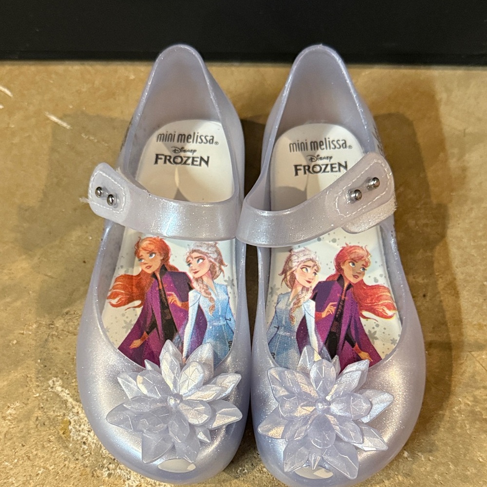 Mini Melissa Frozen Themed Girls' Shoes - Purple